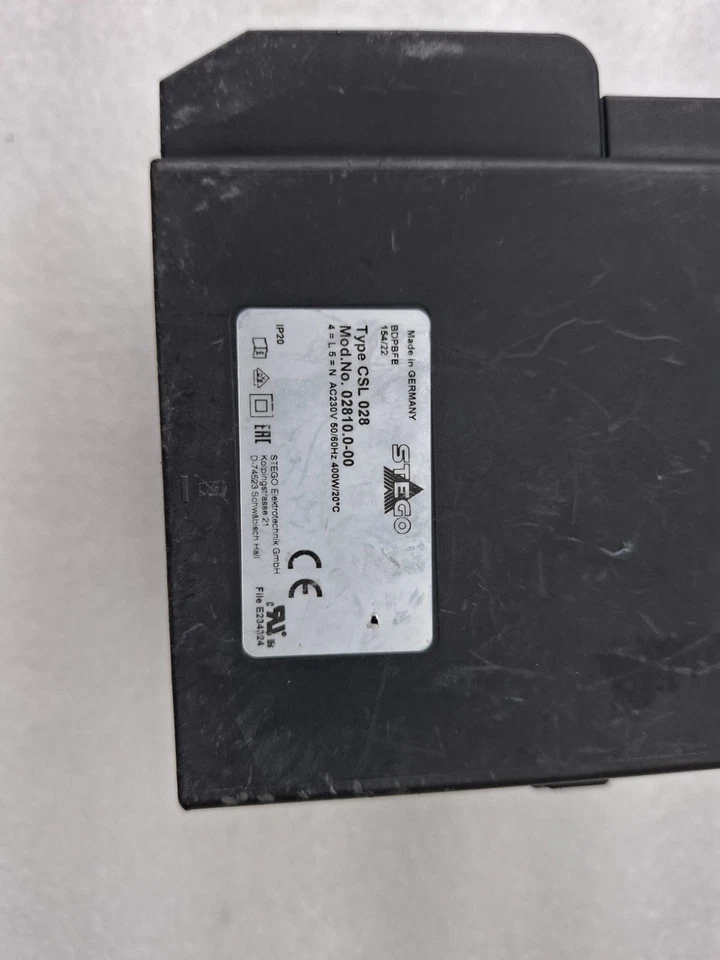 STEGO CSL 028 Fan Heater 02810.0-00 50/60Hz